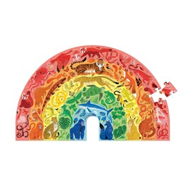 Puzzle animaux arc-en-ciel - 100 pièces