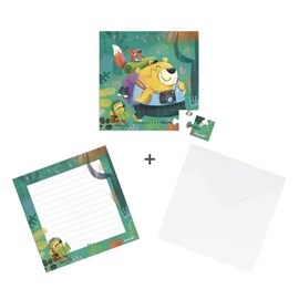Carte cadeau puzzle 25 pieces randonnee