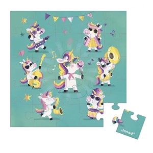 Carte cadeau puzzle 25 pieces licornes