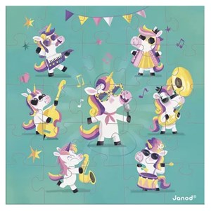 Carte cadeau puzzle 25 pieces licornes