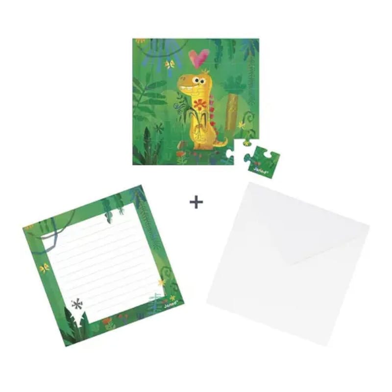 Carte cadeau puzzle 25 pieces dino