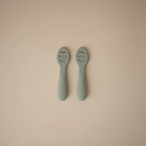 Lot de 2 cuillères d'apprentissage cambridge blue-shifting sand