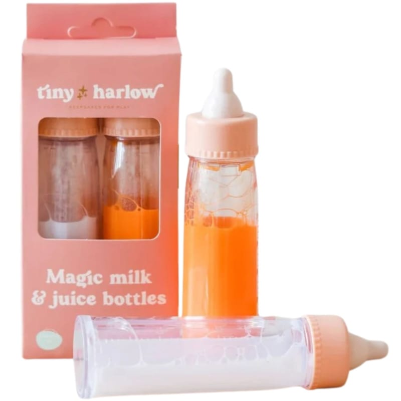 Duo de biberons magiques pour poupée