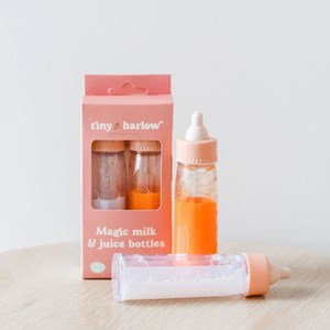 Duo de biberons magiques pour poupée