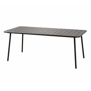 Bergame table de jardin 6 places 160cm gris foncé