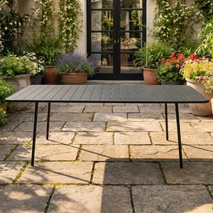 Bergame table de jardin 8-10 places 200cm gris foncé