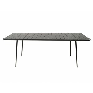 Bergame table de jardin 8-10 places 200cm gris foncé