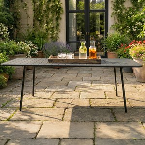 Bergame table de jardin 8-10 places 200cm gris foncé
