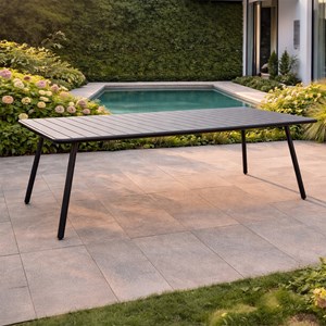 Bergame table de jardin 10-12 places 234cm gris foncé