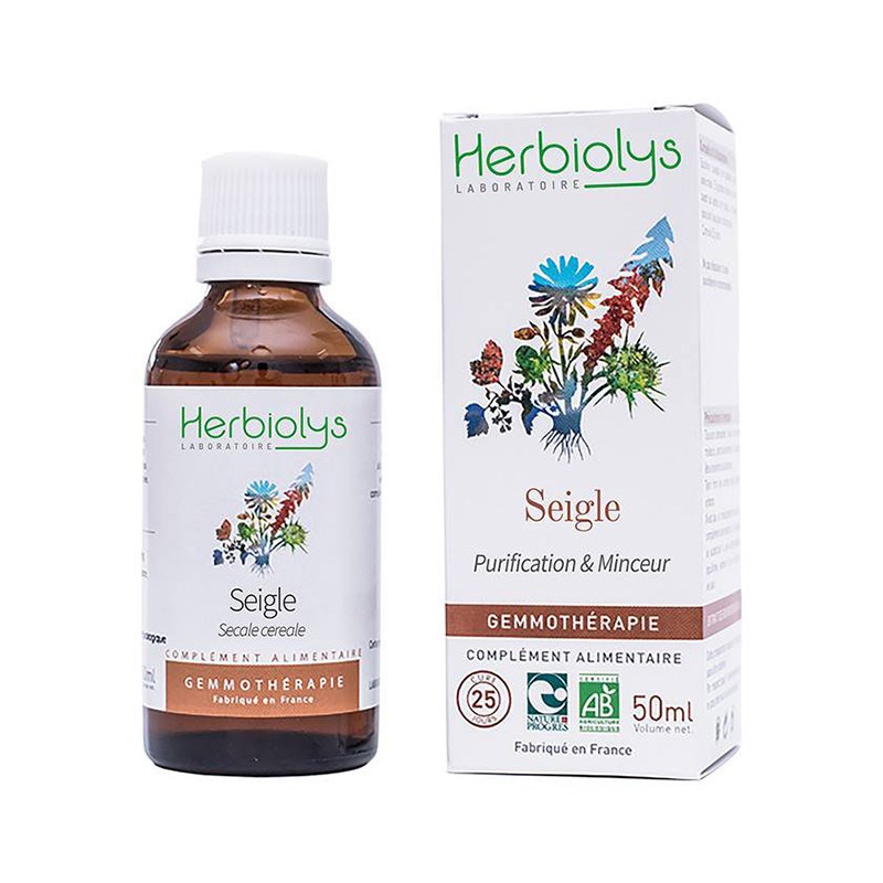 Herbiolys - Macérat de bourgeon de seigle bio - purification et minceur