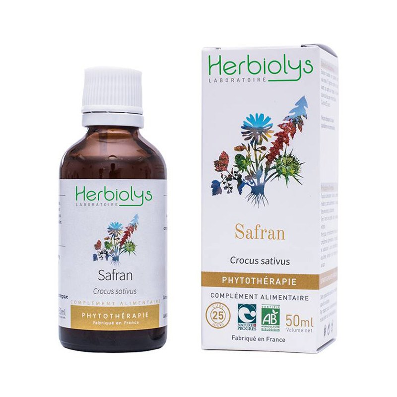 Teinture mère de safran bio - sommeil, menstruation et aphrodisiaque