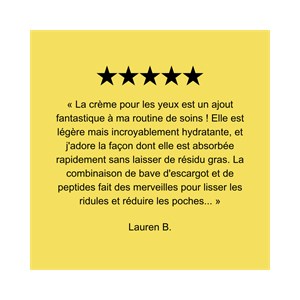 Crème contour des yeux aux peptides 25ml