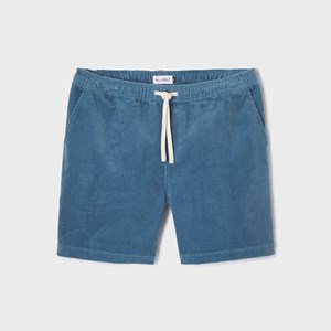 Short en velours bleu jean S