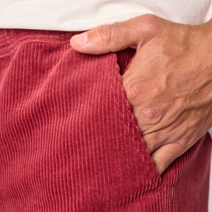 Short en velours bordeaux S