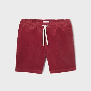 Short en velours bordeaux S