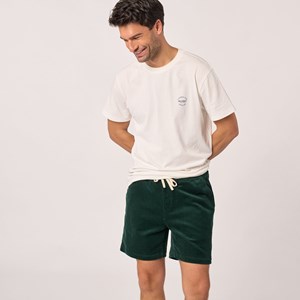 Short en velours vert foncé S