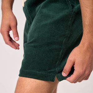 Short en velours vert foncé S