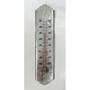 Thermomètre traditionnel zinc xl 30 cm