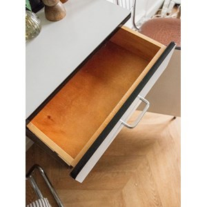 Buffet fin en formica blanc n°513