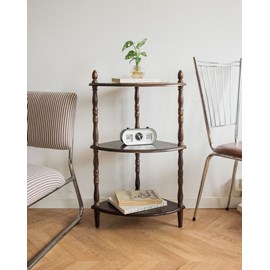 Étagère d'appoint d'angle en bois n°726