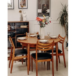 Table à manger à rallonges en teck n°1090