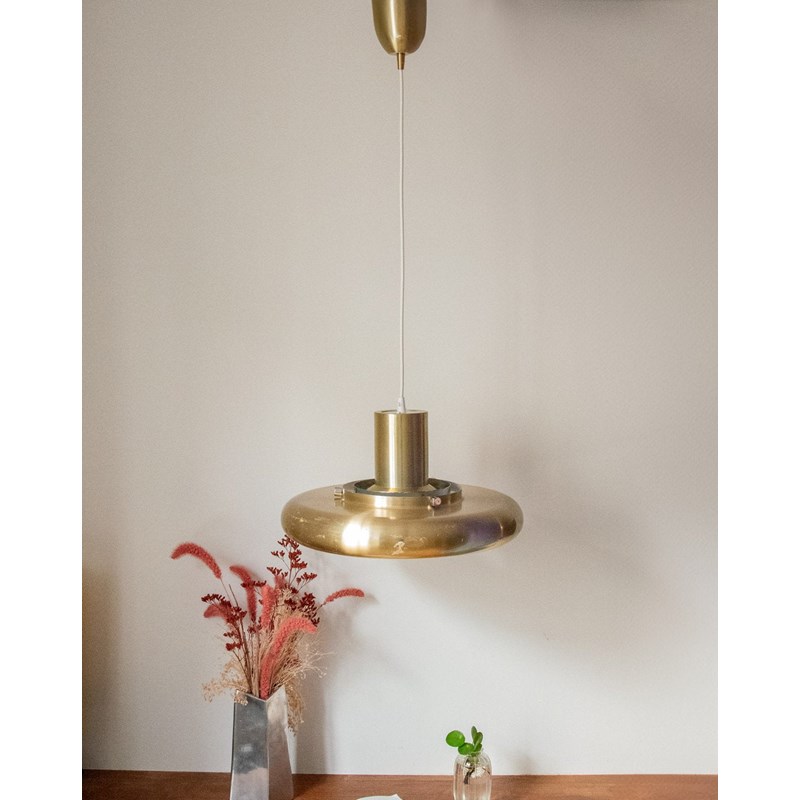 Suspension métallique doré n°195