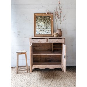 Buffet de campagne en bois patiné rose n°737