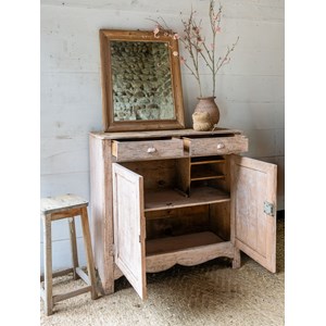 Buffet de campagne en bois patiné rose n°737
