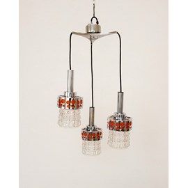Suspension en chrome et verre n°223