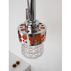 Suspension en chrome et verre n°223