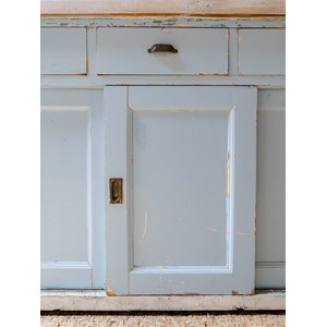 Long buffet en bois bleu ciel n°738