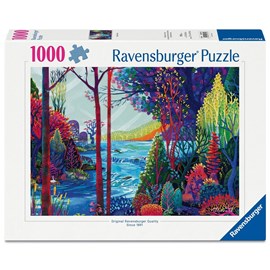 Puzzle 1000 pièces - forêt indigo