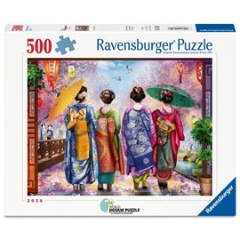Puzzle 500 pièces - promenade fleurie