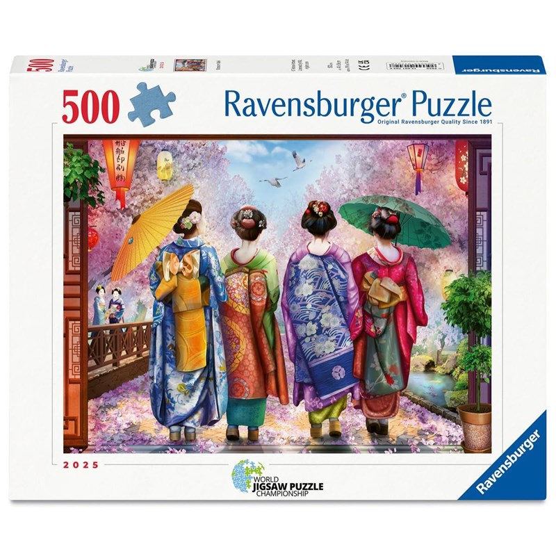 Ravensburger - Puzzle 500 pièces - promenade fleurie