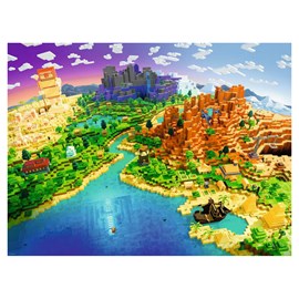 Puzzle 1500 p - le monde de minecraft