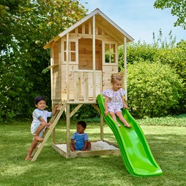 Maisonnette sur pilotis balcon et gliss