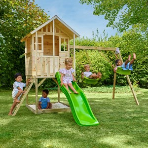 Maisonnette sur pilotis, glissière, 2 b