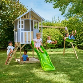 Maisonnette sur pilotis, glissière, 2 b