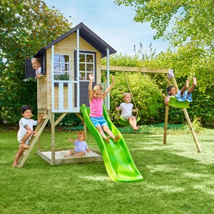 Maisonnette sur pilotis, glissière, 2 b