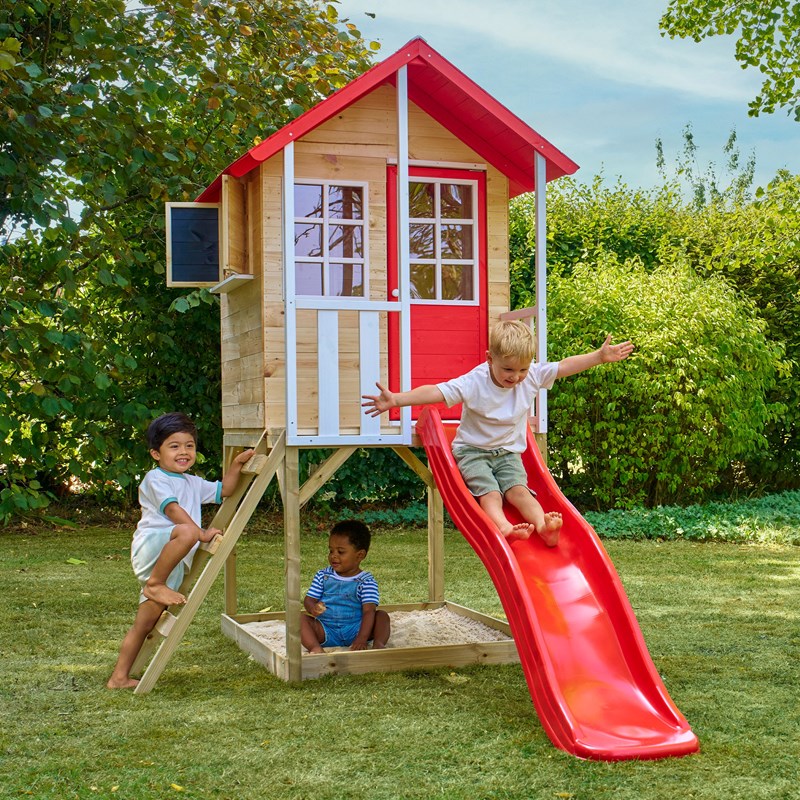 Maisonnette sur pilotis balcon et gliss