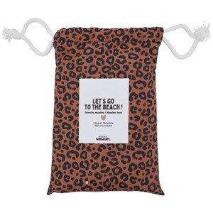 Serviette microfibre marron-noir (70 x 140 cm)