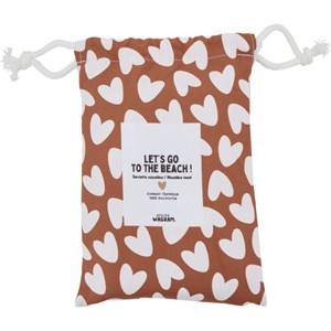 Serviette microfibre blanc-marron (70 x 140 cm)