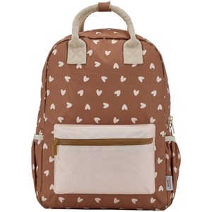 Sac à dos cœurs beige