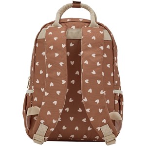 Sac à dos cœurs beige