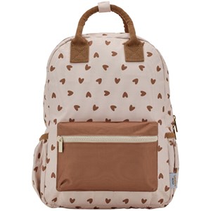 Sac à dos cœurs marron