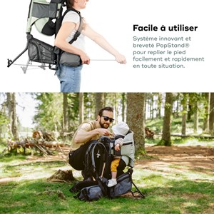 Porte bébé de randonnée moov&hike sauge