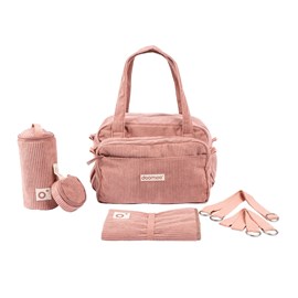 Sac à langer fluffy doomoo corduroy pink