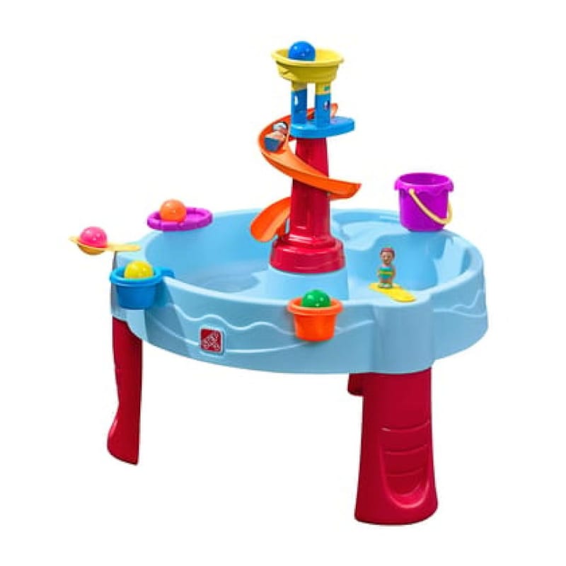 Table à eau spirale avec toboggan