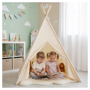 Tente enfant tipi vera crème