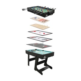 Table multi-jeux 16-en-1 noire